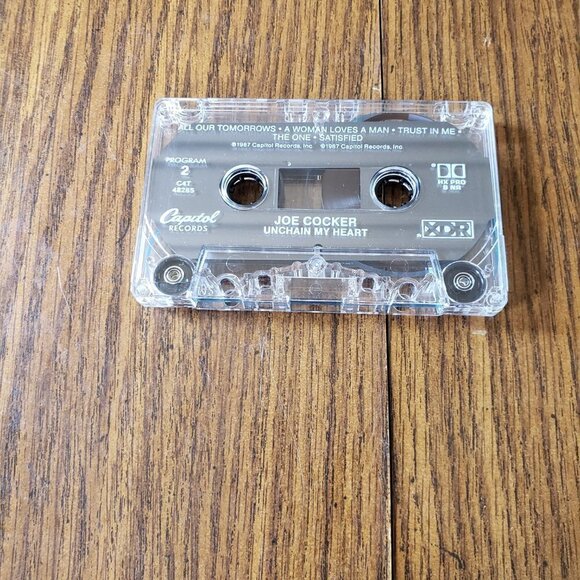 Joe Cocker- Unchain My Heart (Cassette Tape) 1987 Capitol Records - Picture 6 of 6